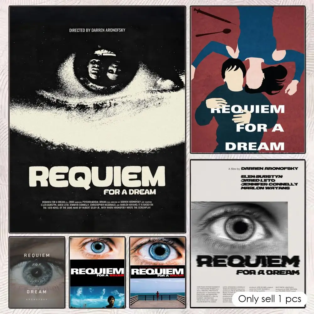 R-requiem for a D-dream Poster HD art sticky wall waterproof home living room bedroom bar aesthetic decoration
