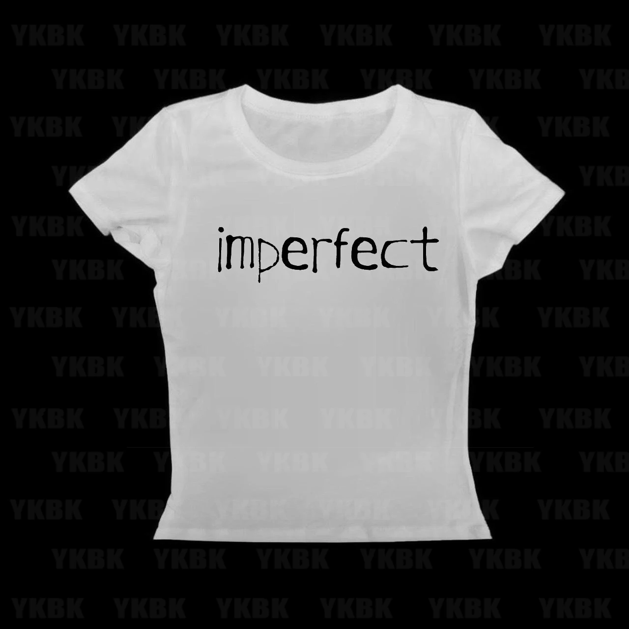 T-shirt vintage a maniche corte anni '90 Y2K T-shirt con stampa grafica Donna Streetwear Emo Girls Estetica Harajuku Gothic Crop Top