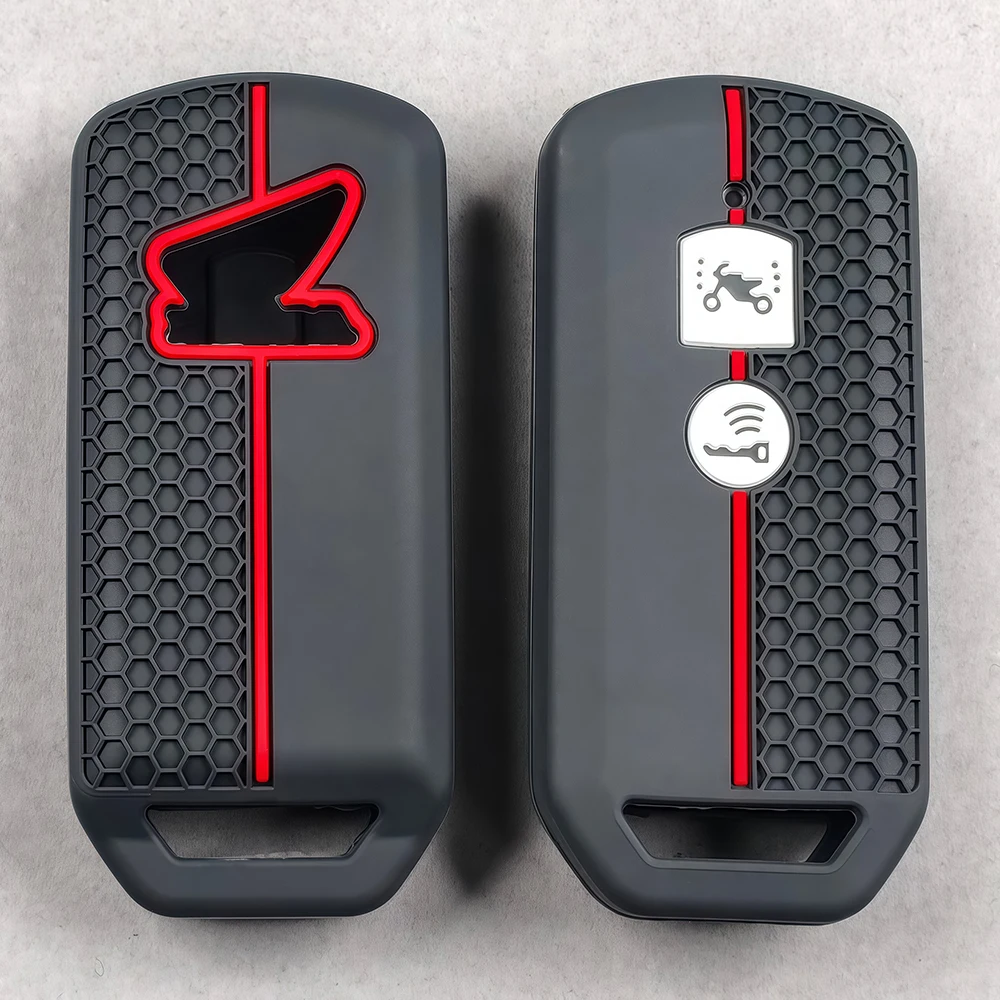 Silicone For Honda Pcx 125 Forza 125 300 350 750 ADV Xadv Super Cup SH150i SH300 Sh125 XAV Xlov SH Key Case Cover Keychain