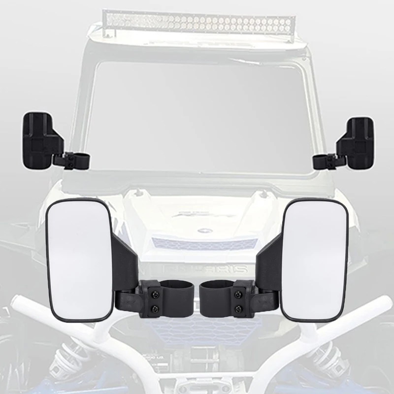 

Зеркало заднего вида для мотоцикла UTV, автомобильное для Yamaha Rhino YXZ Honda Pioneer 1000 Polaris RZR 800, боковой вид 1,75 дюйма, 2 дюйма, зеркала
