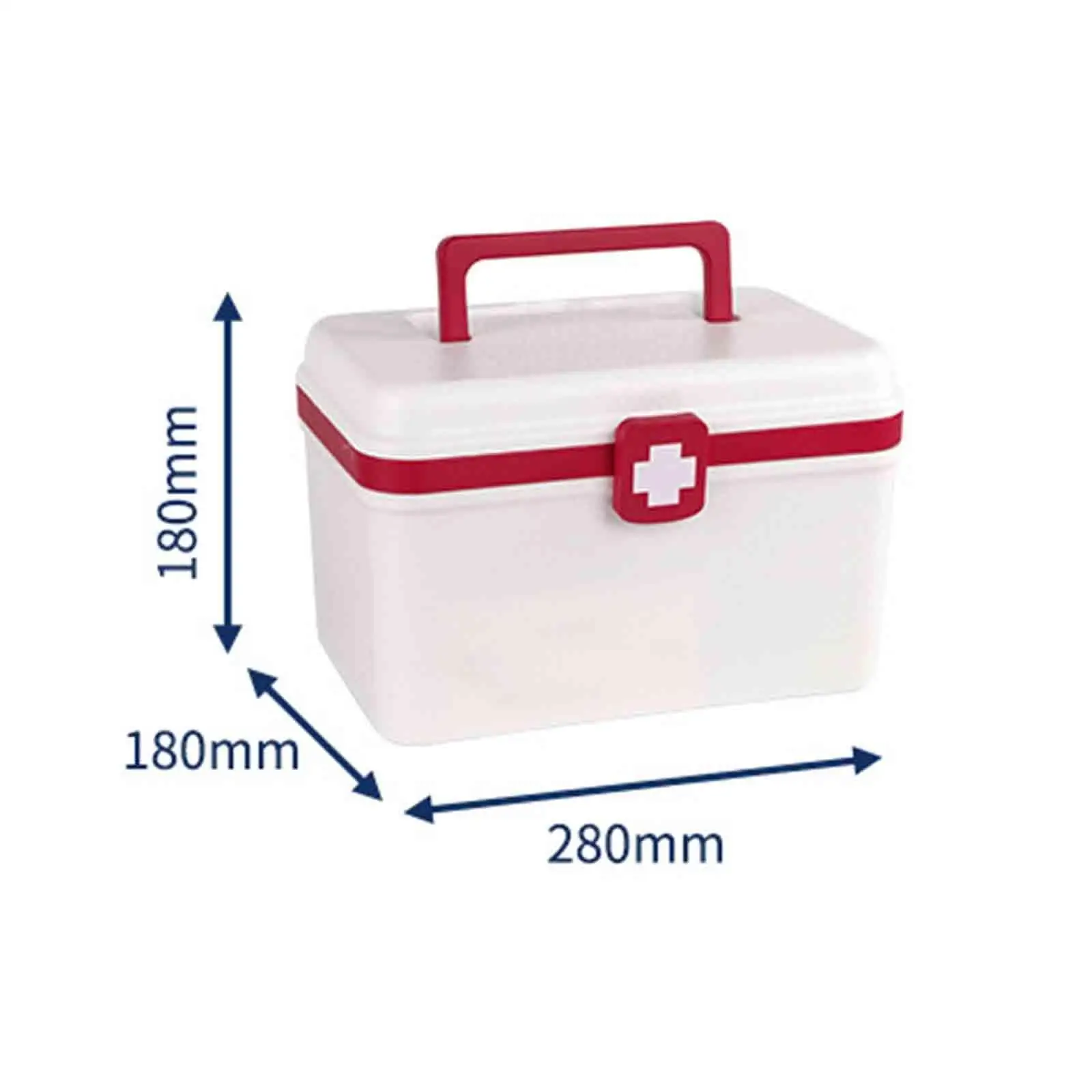 Box First Aid Box Storage Case Bin First Aid Case for Sewing Car Toy