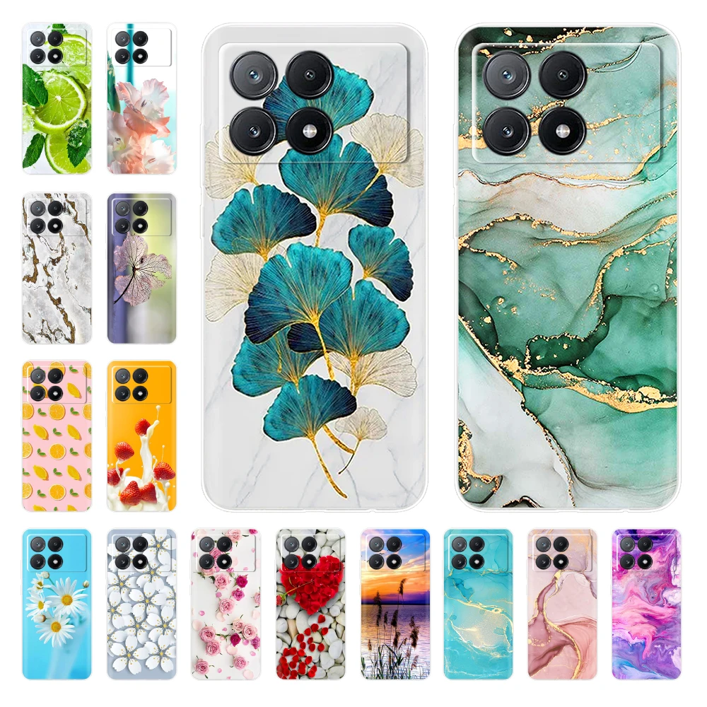 

For Xiaomi Poco X6 Pro Case Gradient Color Transparent Case For Xiaomi Poco X6 PocoX6 Pro X6Pro Silicone Cover Clear Back Bumper