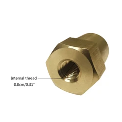 2Pcs Positive Negative M6 Internal Thread Brass Battery Connector