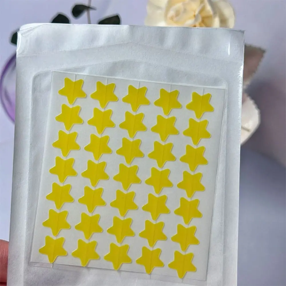 Star-Shaped Acne Patches Tea Tree Oil Hydrocolloid Skin-Friendly Blemish Covering Stickers Bandages Cute Pimple Patch Women