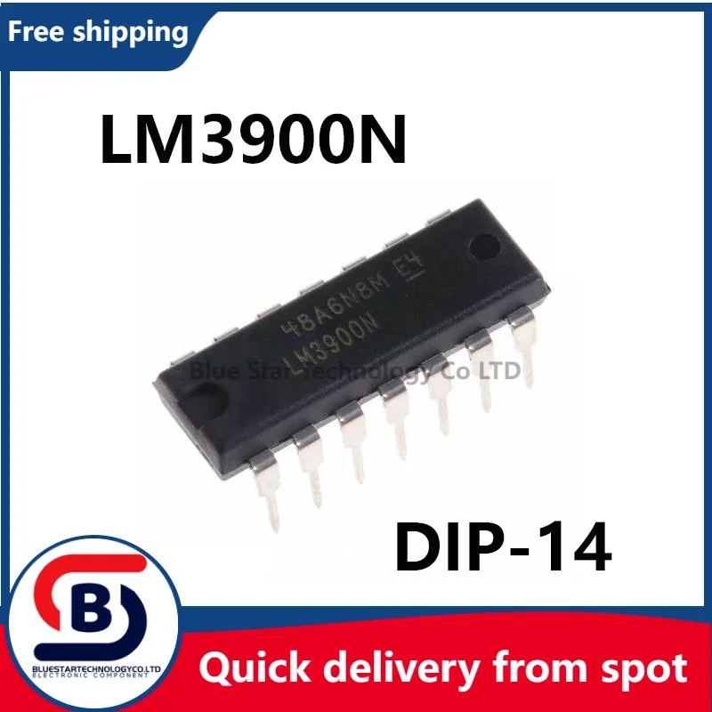 Free Shipping 10-50pcs/lots LM3900N LM3900 3900N DIP14 Fast delivery In stock