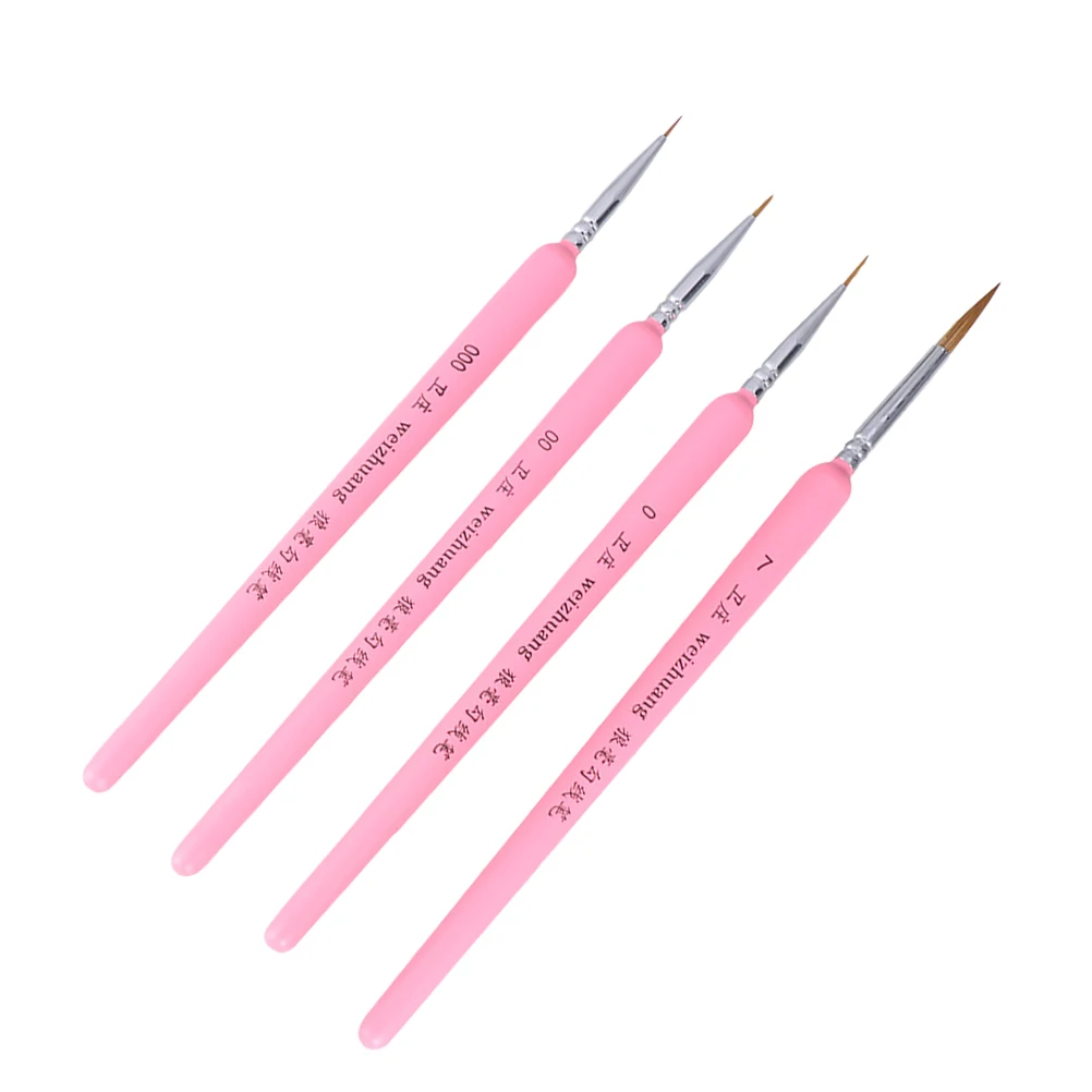 

4pcs Paint Brushes Set Durable High Quality Perfect Beginners Professionals Travel Acrylic Watercolor Detail Brush