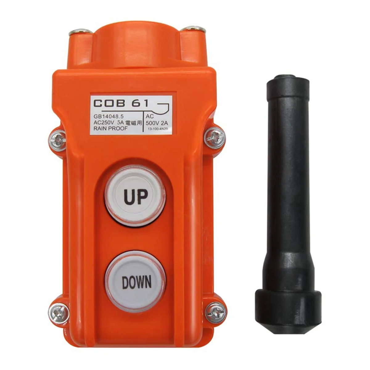 A11I Stazione di controllo dell'interruttore up-down a prova di pioggia Gru pendente Sollevatore Interruttore a pulsante Momentaneo COB61-UP-DOWN