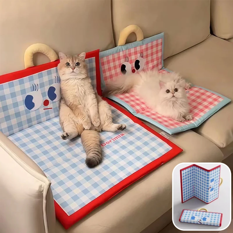 

Summer Cooling Pet Mat Breathable Waterproof Dog Cat Bed Universal Four Seasons Nest for Pets Cool Bed Mat Large Small Breeds