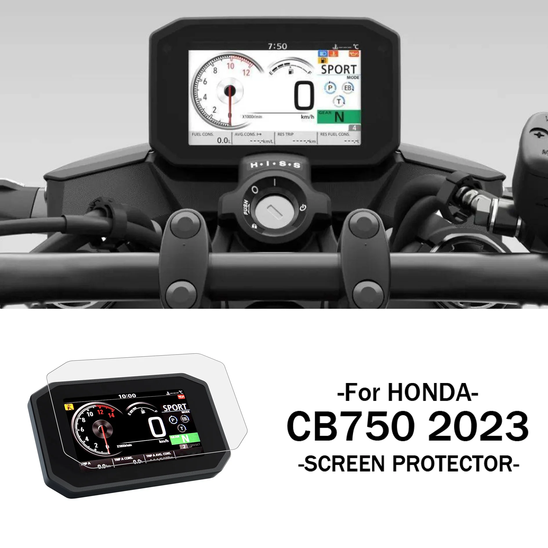 Motorcycle Screen Protector For HONDACB 750 2023 CB750 Hornet  Accessories Scratch Protection Film Dashboard Screen Protection