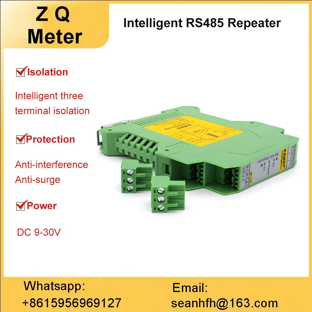 Industrial rs485 photoelectric isolation repeater extend 485 communication distance signal amplifier module