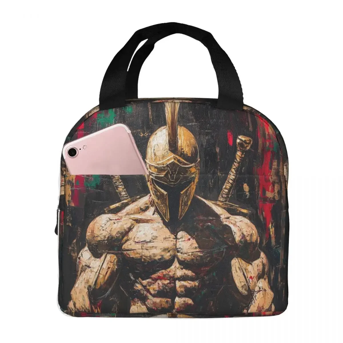 

Термосумка для обедов Sparta Warrior Spartan Skull для детей, школьная термосумка-холодильник, герметичный контейнер для еды