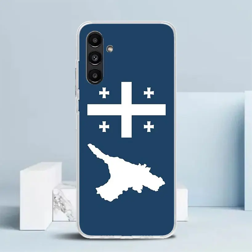 Georgia Flag Phone Case For Samsung Galaxy A17 A37 A57 A16 A15 A14 A13 A56 A55 A54 A53 A36 A35 A34 A33 A26 A25 A24 A23 Galaxy A5 view 6