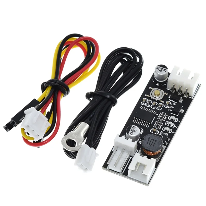 

-MEOF Single 12V 0.8A DC PWM 2-3 Wire Fan Temperature Control Speed Controller Chassis Computer Noise Reduction Module