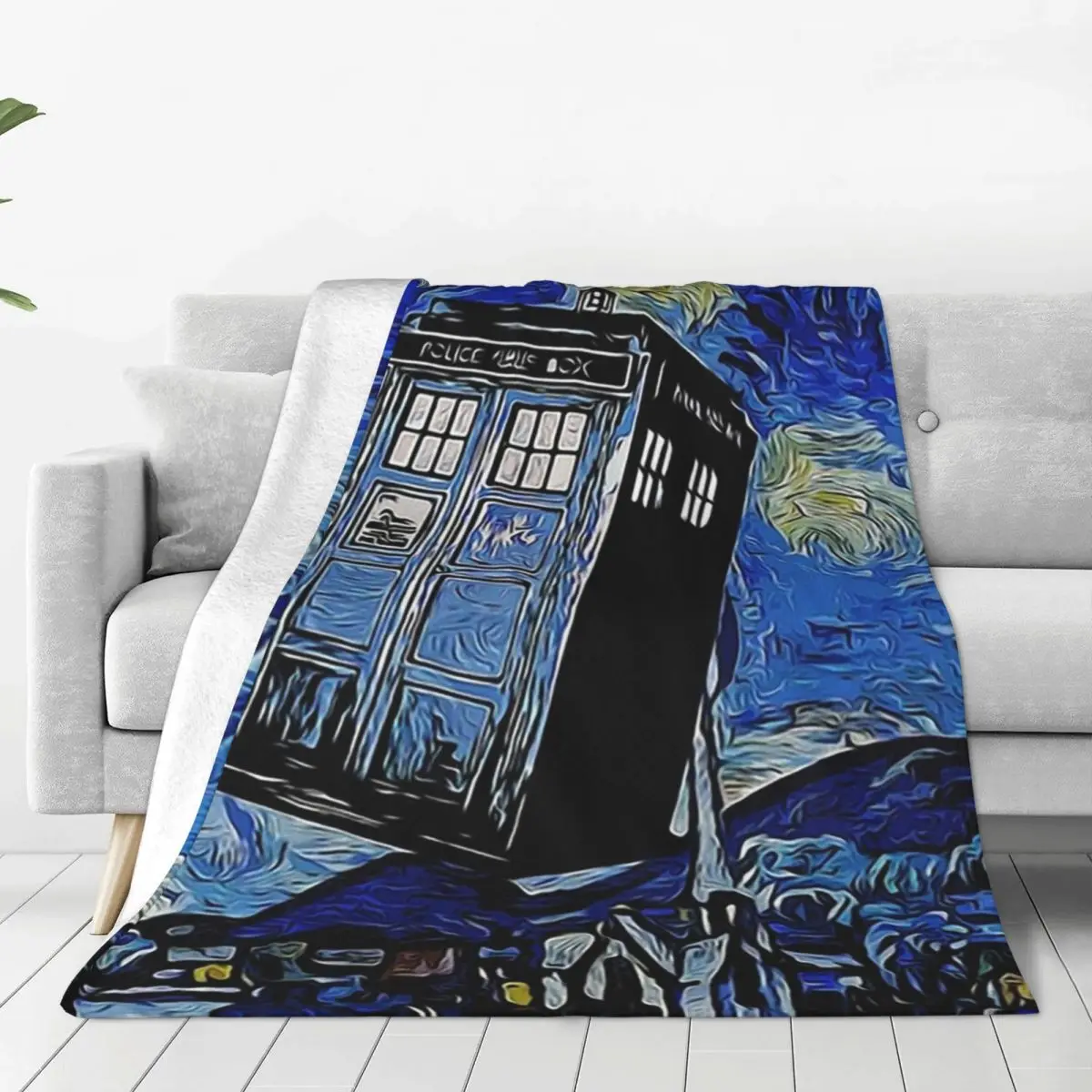 Van In Time Blankets Flannel Portable Sofa Throw Blankets For Couch Bedding Outdoor Throws Bedspread Quilt