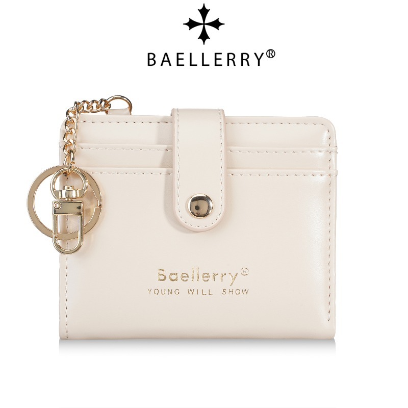  Baellerry Print Clutch Wallet Short Credit Card Holder Women's Card Case Coin Purse PU Leather Female Purse Wallets