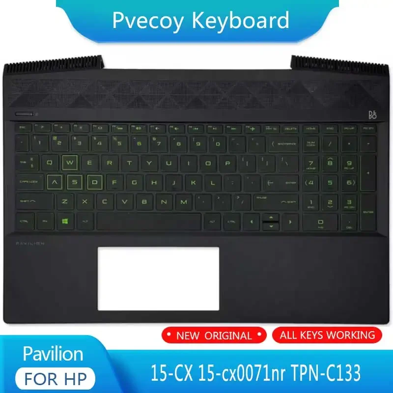 New For HP Pavilion 15-CX 15-cx0071nr TPN-C133 Laptop Palmrest Case Keyboard US English Version Upper Cover