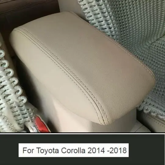 Microfibre Leather Center Armrest box Cover For Toyota Corolla 2014 2015 2016 2017 2018 car accessories interior