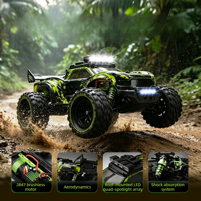 HK1217 1/12 RC Off-Road Crawler 4WD High Speed Electric Remote Control Car Professional Hobby Model Toy for Adult Collectors