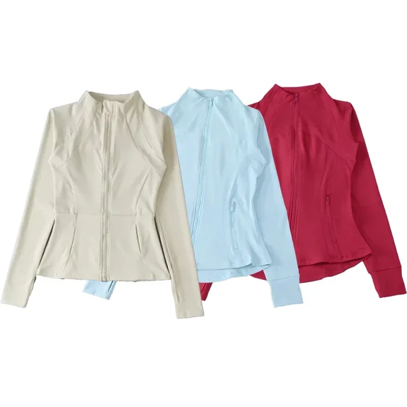 

High-quality New Products for Women in Autumn and Winter Fitness Yoga Clothes A Slimming and Nude Stand-up Collar Jacket