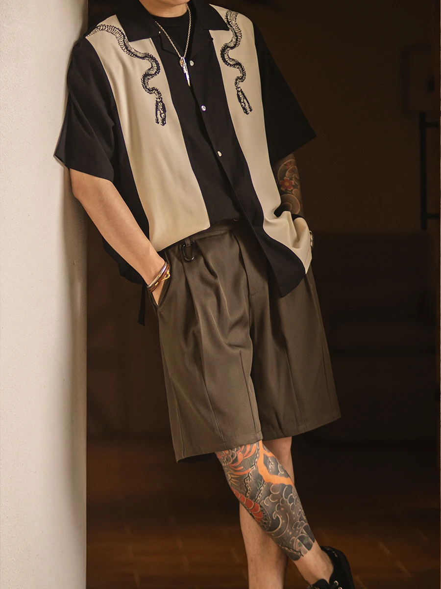 Kubanischer Kragen Bedrucktes  – Short Sleeve Bowling Shirt Retro Bewertung und Preis