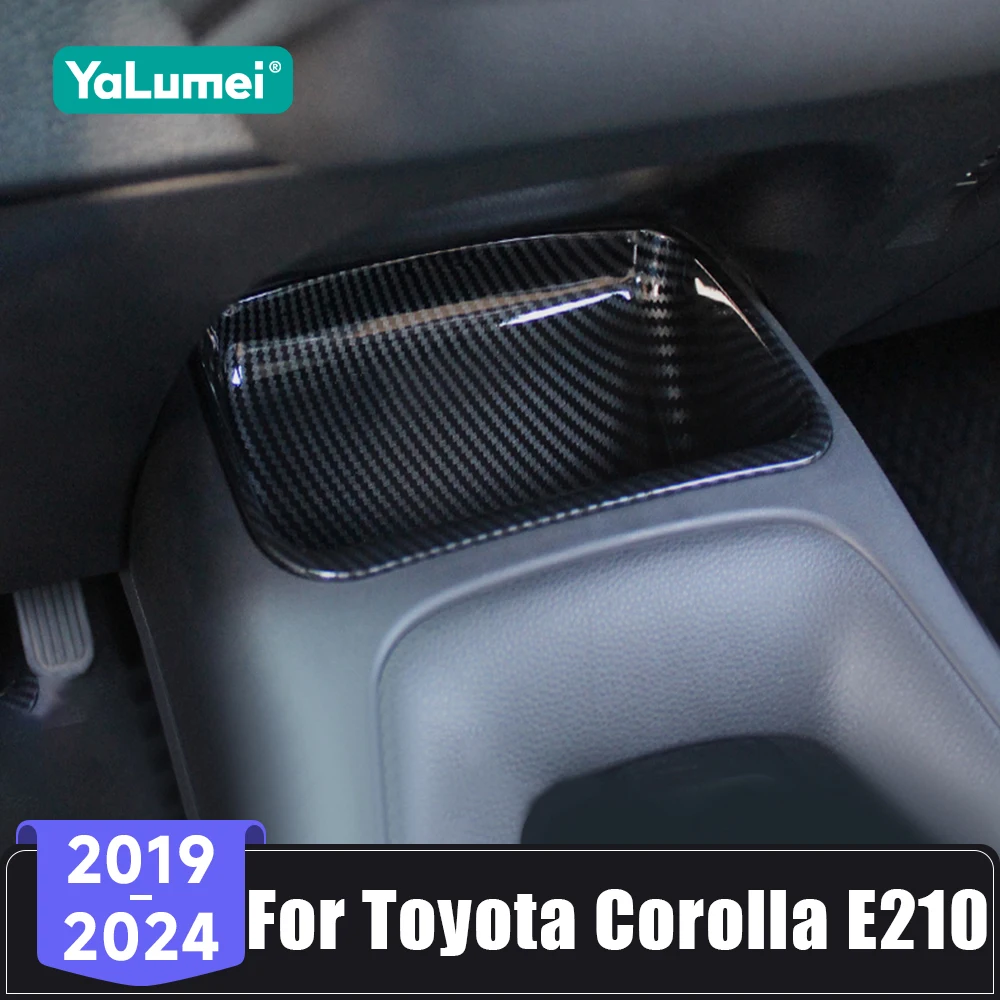 สำหรับรถยนต์โตโยต้า โคโรลล่า E210 ไฮบริด ปี 2019 2020 2021 2022 2023 2024 กล่องเก็บของคอนโซลกลางแบบมีที่วางแขน ABS อุปกรณ์เสริมในรถยนต์