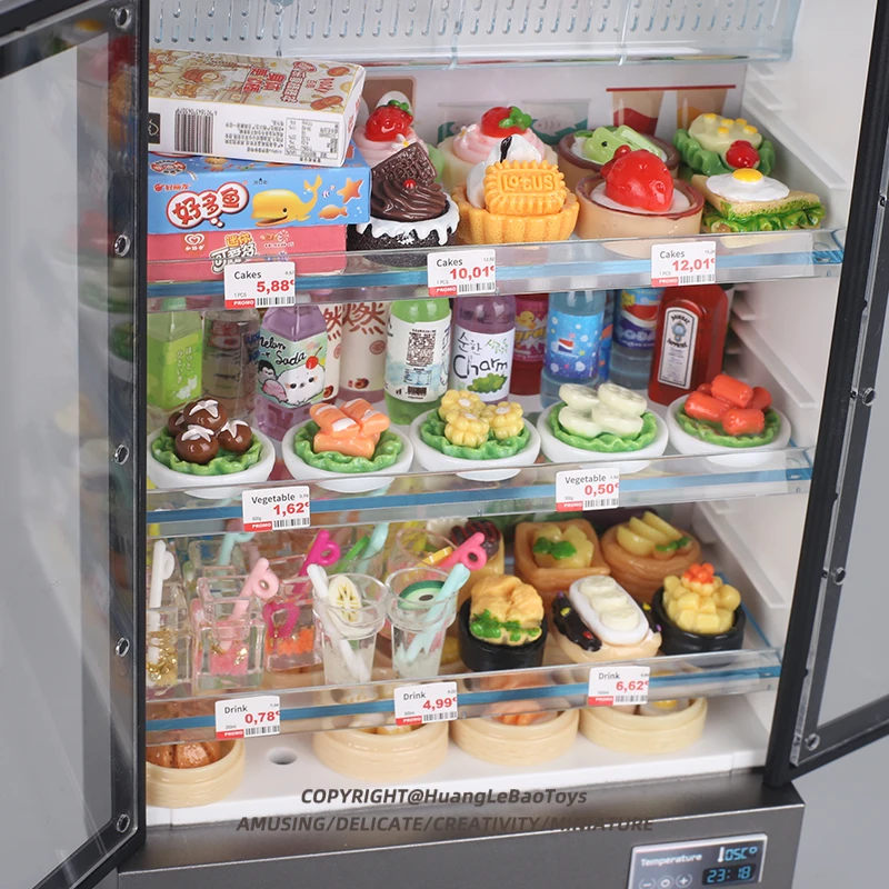 Simulated Double Door Large Refrigerator Mini Decoration for 1/10 RC Crawler Car TRX4 Defender Bronco AXIAL SCX10 RC4WD D90 Part