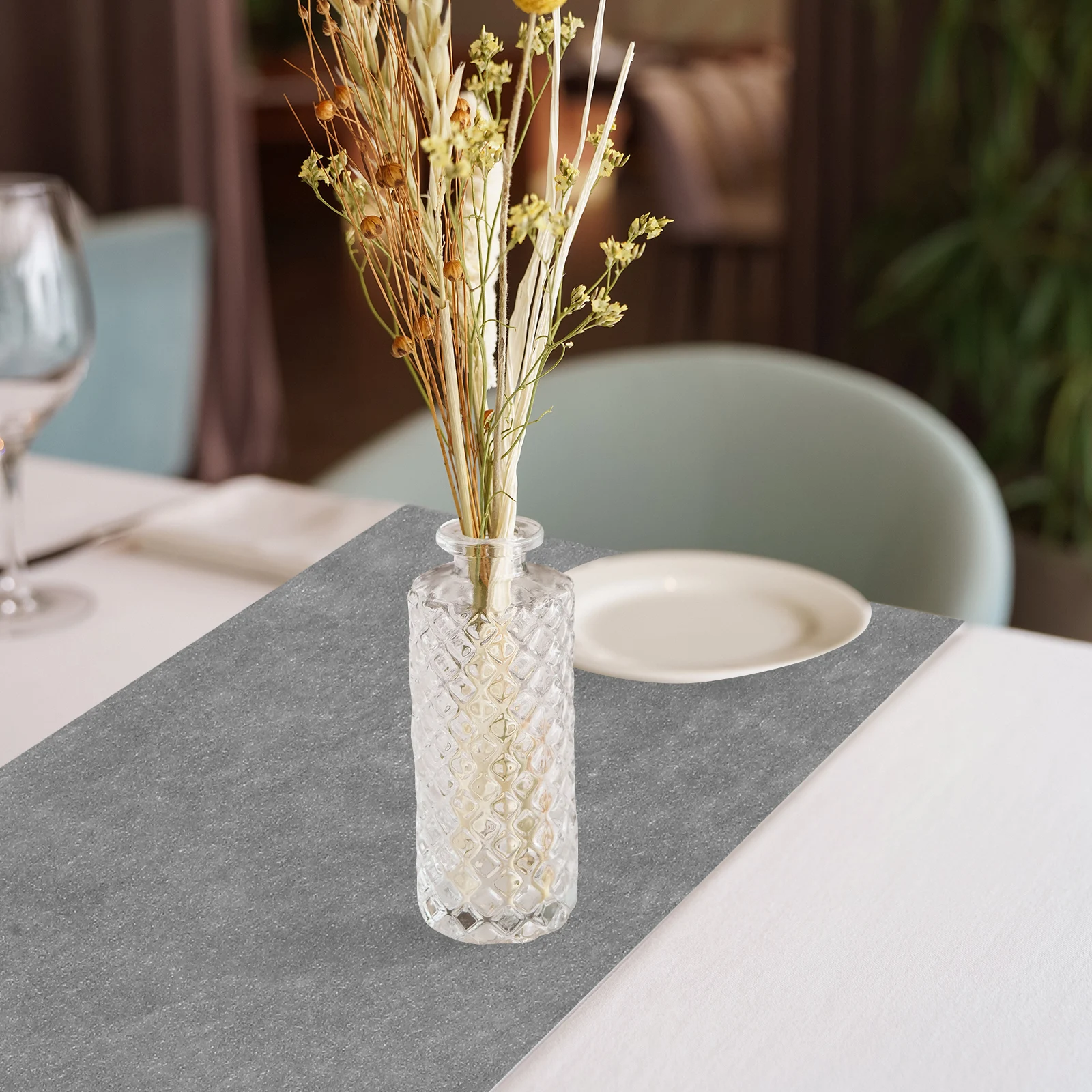 

2 Rolls Non-Woven Fabric Table Runner Disposable Tablecloth for Birthday Wedding Party Decor Table Runner Disposable Tablecloth