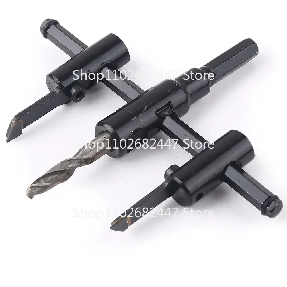 120/200/300mm Alloy Steel Adjustable Circle Hole Cutter Wood Drill Bit Saw Round Cutting Blade Aircraft Type DIY Tool Hole Opene