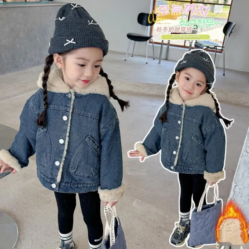 

Kawaii повседневное пальто, топы, модная детская одежда, куртка-парка для девочек, комплекты зимнего комбинезона, осенняя одежда для девочек, дети 2025 г.