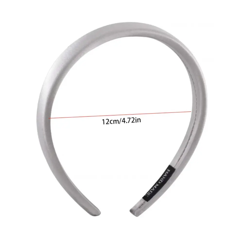 レトロ薄型シルクサテンヘッドバンド布女性ヘアフープスポンジヘアバンドヘアクリップヘアバンド女性のヘアアクセサリー