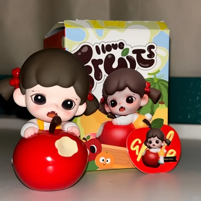 

New Original Zoraa I Love To Eat Fruit Mini Series Blind Box Kawaii Action Figures Mystery Box Desktop Decoration Gift For Girl