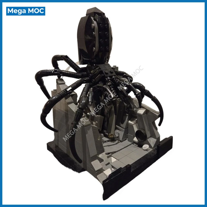 Dark Cave Scene Building Blocks Underground Spider DIY Assembly MOC Kit Collector Gift