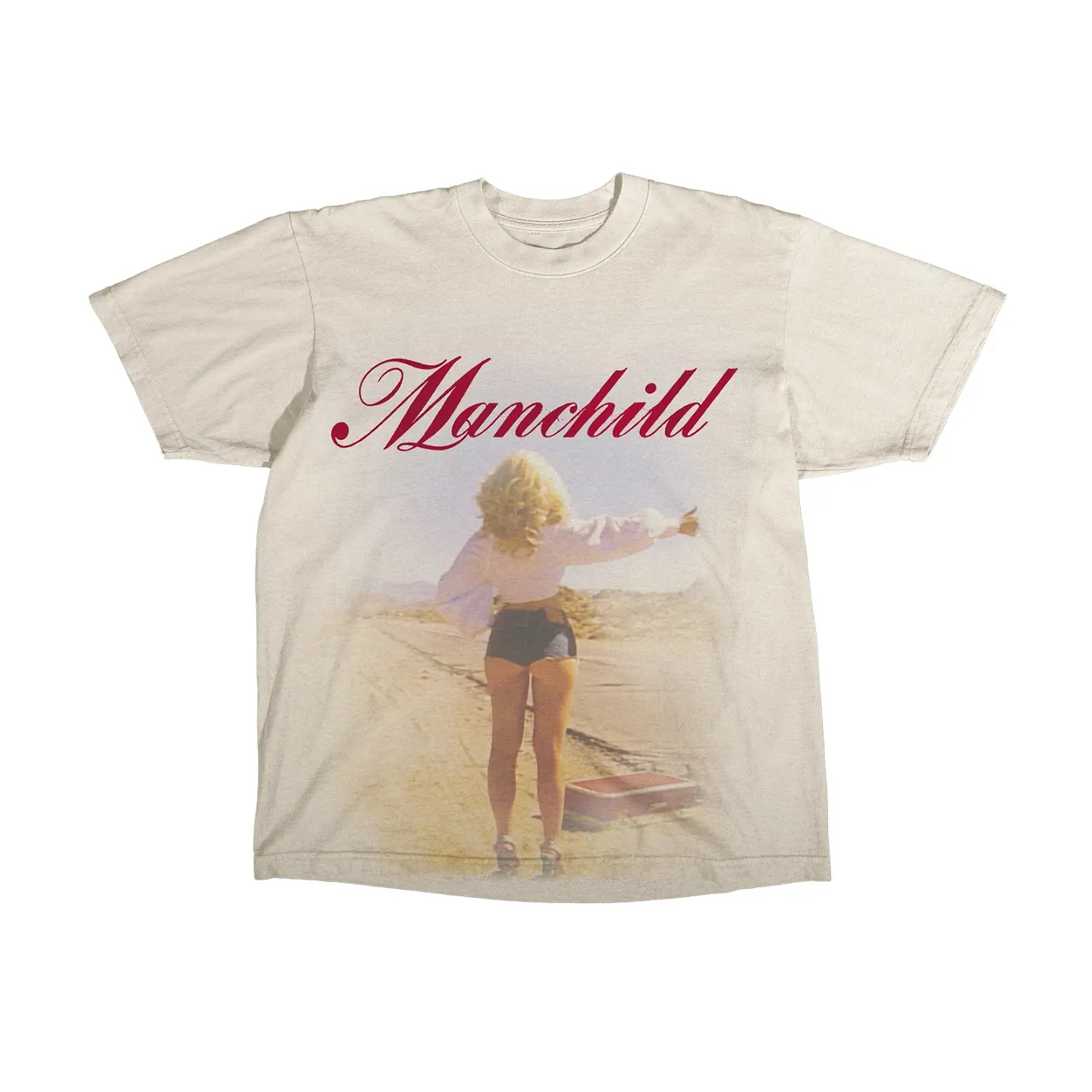 Hot Sabrina Carpenter Little Angel Trendy Design Pure Cotton Short-sleeved T-shirt
