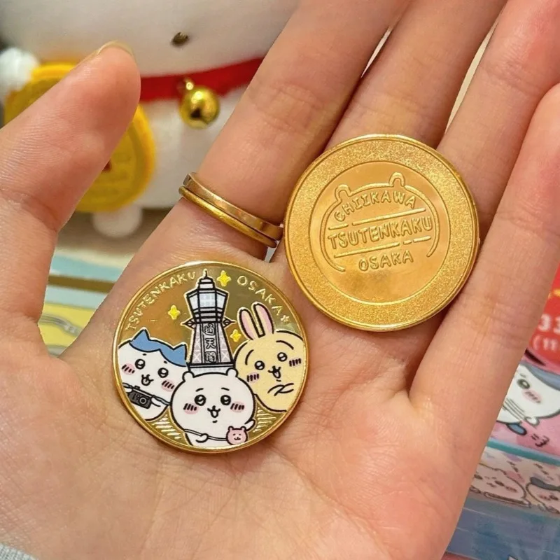 

Chiikawa Souvenir Coin Hachiware Cartoon Cute Character Metal Merch Collection High-definition Commemorative Coin Creative Gift
