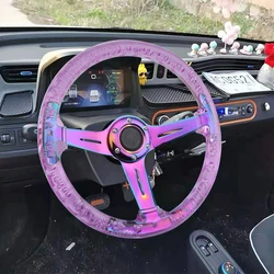 Acrylic Universal Transparent Steering Wheel 350mm 13inch Racing Steering Wheel