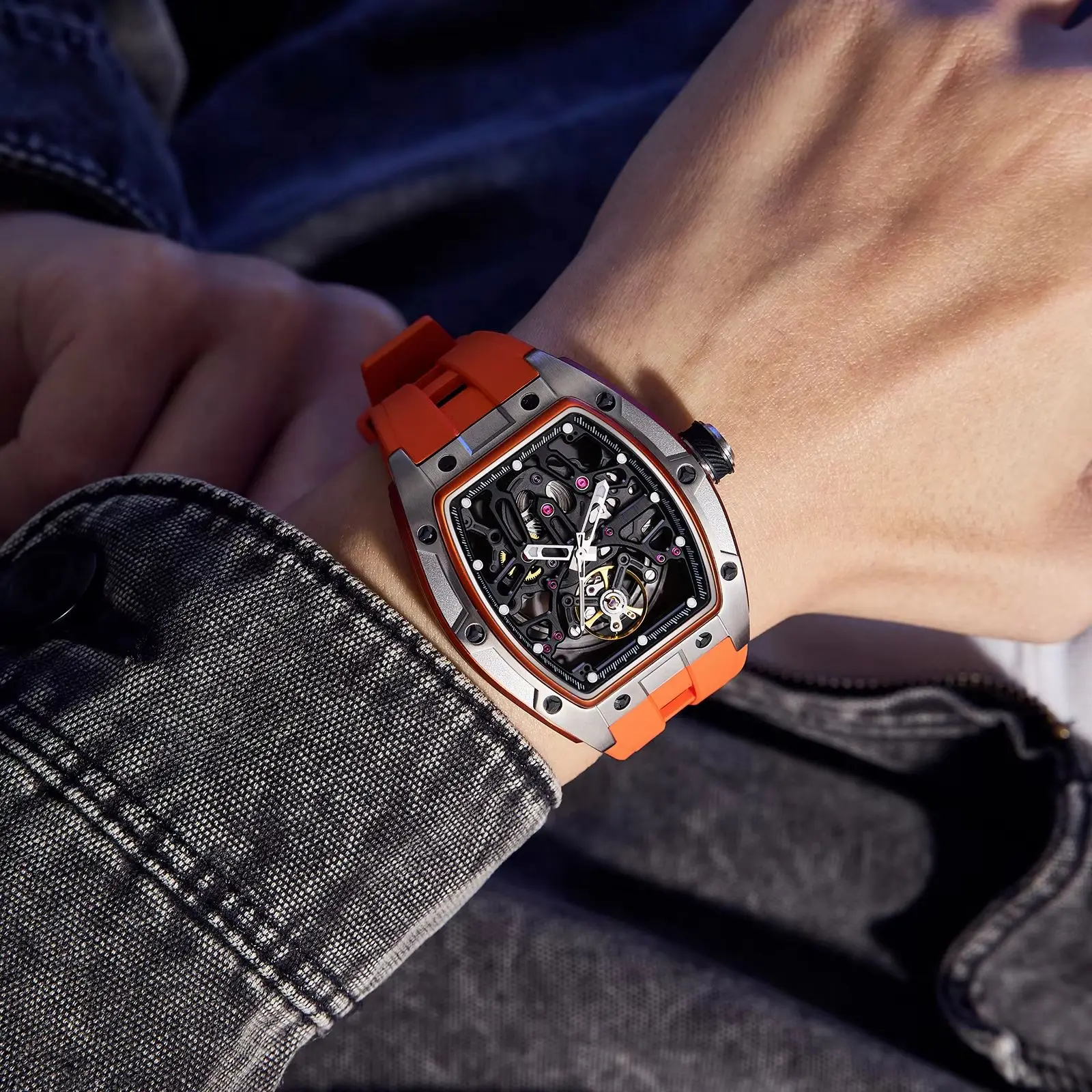 Treat Yourself A Mechanical Watch with Skeleton Dial Top 20s Sapphire Glass 30M Waterproof Automatic Watch Few People Have