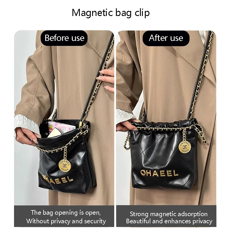 Magnetic bag clamp, bag sealing magnetic buckle Fit for Chanel 22 Bag Mini bag,Anti wear and tear Bag accessories