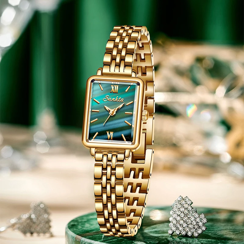 Women's Elegant Quartz Watch with Simple Steel Design