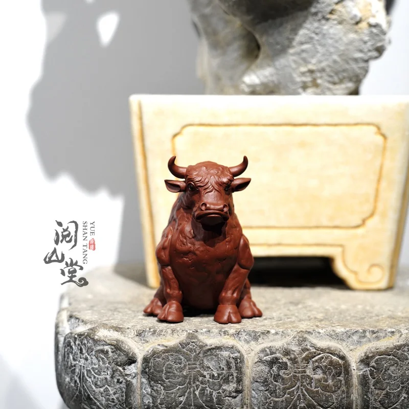 

★★★Yueshan Hall | Bullish Original yixing clay Tea Table Purplue Sand Tea Pet Ornaments All Handmade