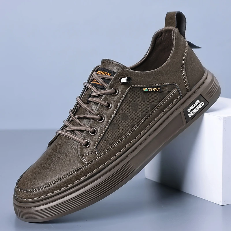 

2025 Men's Spring/Autumn Viral Chunky Sneakers - Hong Kong Style Trendy Casual Shoes, Height-Boosting for Students & Skaters