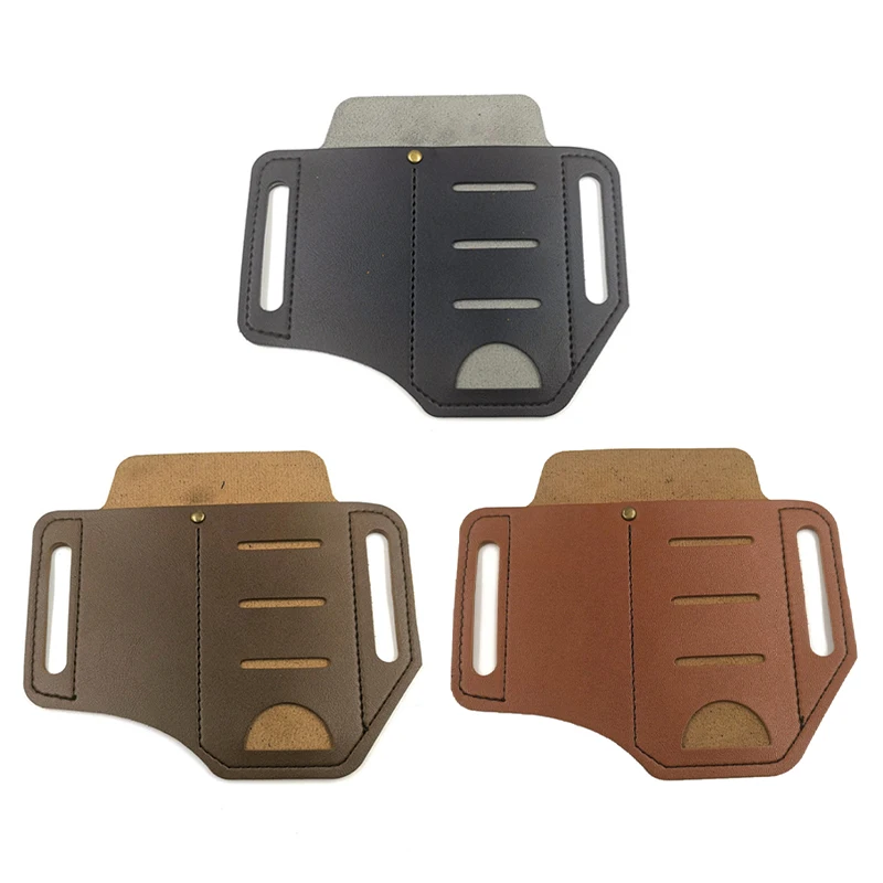 Cinturón táctico de herramientas múltiples, bolsa de cuero PU, bolsa de almacenamiento de herramientas portátil, funda de cintura para acampar al aire libre y caza