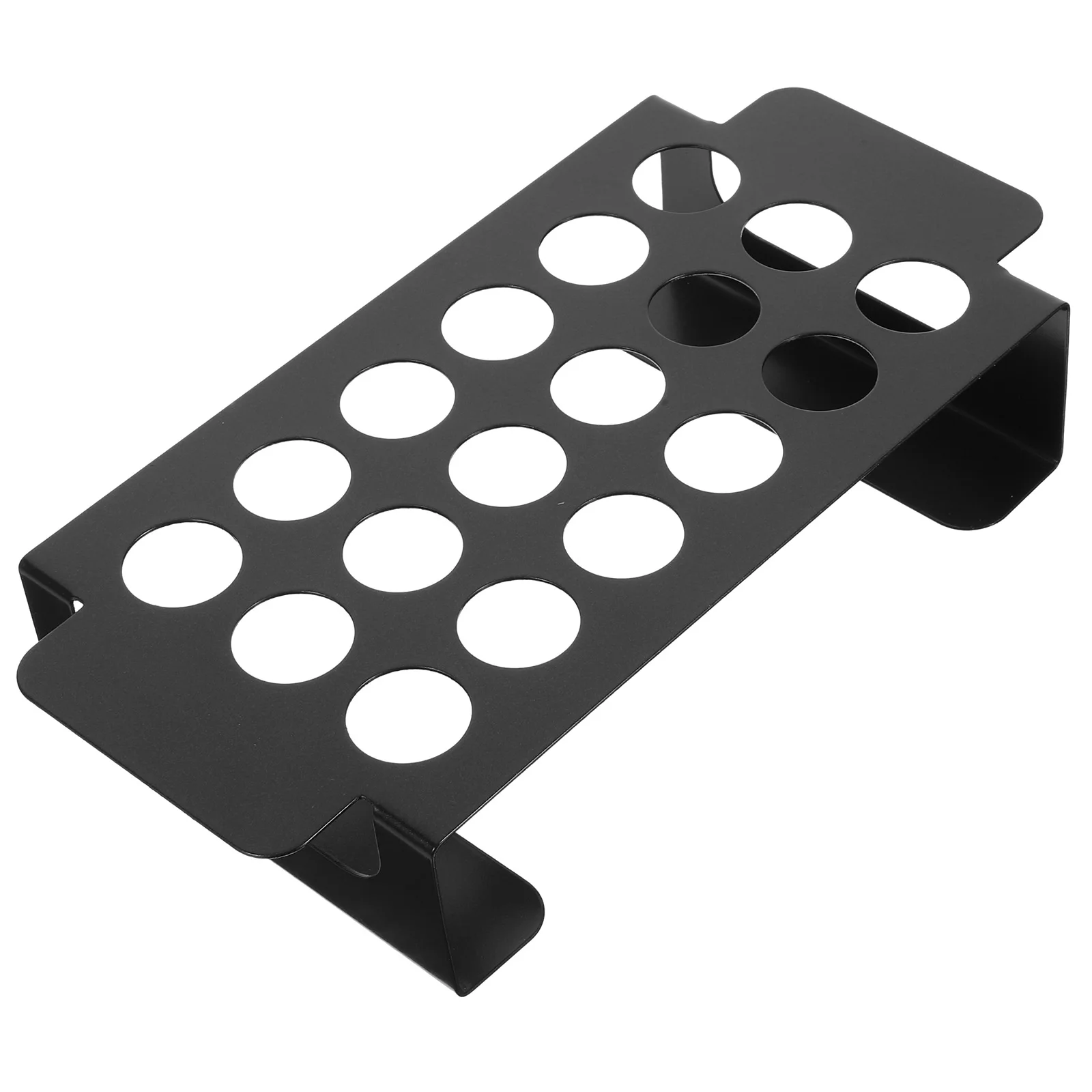 

18 Holes Black Chicken Leg BBQ Grill Rack Stainless Steel Barbecue Tool Outdoor Camping Drumsticks Grill Holder