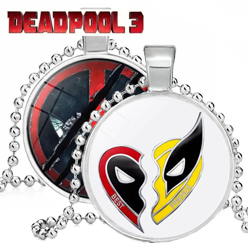 

Marvel Deadpool Creative Necklace Cartoon Character Around Sweater Accessories Friends Gift Creative Necklace Spot Wholesale