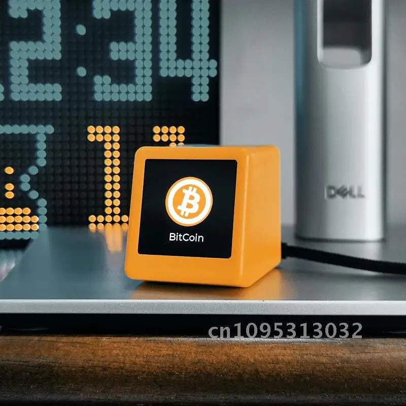 BitCoin Stock Price Display Tracker Ticker Cryptocurrency in Real On BTC Desktop Clock Time ETH Weather DOGE Gadget