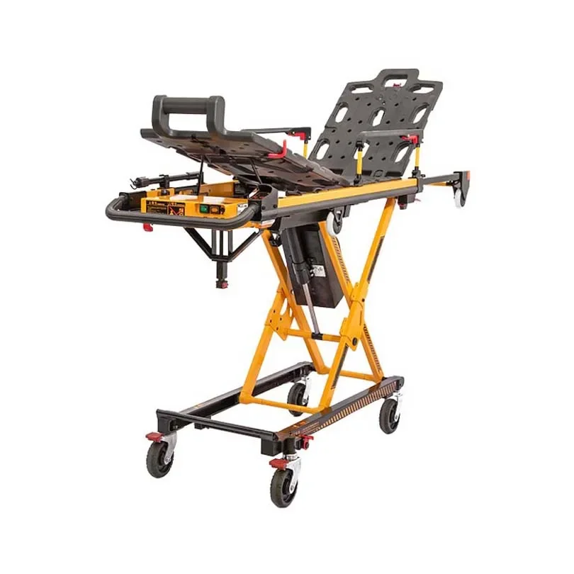 Power Assisted Aluminum Alloy Hospital Emergency Ambulance Stretcher Bed Electric Automatic Loading Stretcher Cart Trolley