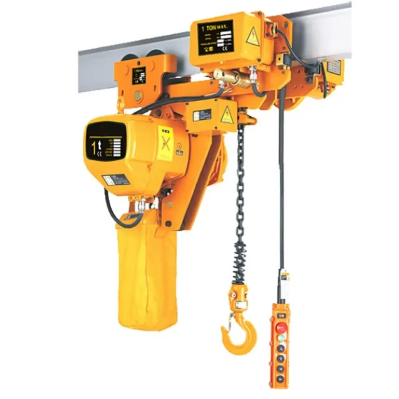1 Ton 2ton 5ton Electric Chain Hoist Model Hhbb 380v Low Clearance for Construction