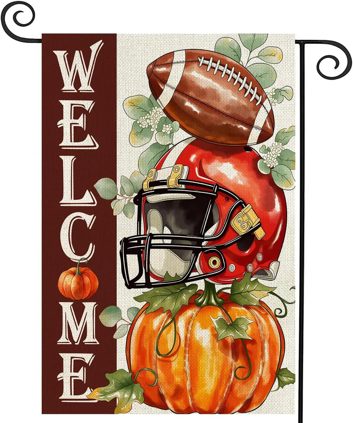 Fall Decorations Garden Flag 12x18 Inch for Outside Double Sided Weather & Fade Resistant Pumpkin Football Welcome Yard  kkz