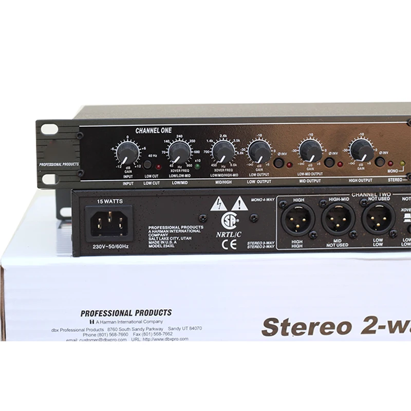 Apparecchiature Audio professionale a 2/3 vie Stereo 4/-Way Crossover equalization Factory Whosesale per palcoscenico