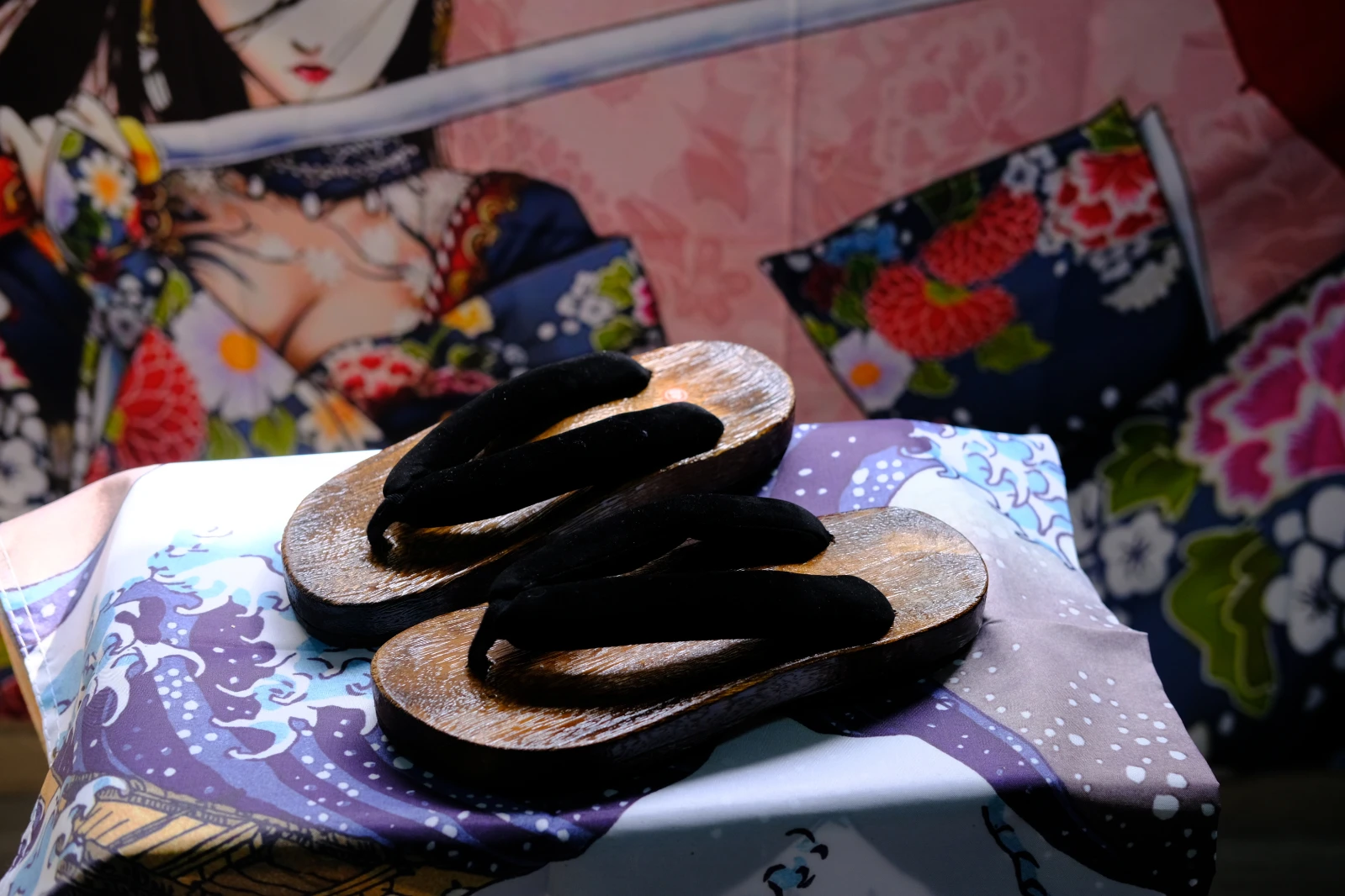 Mann Frauen Hausschuhe Japanische Geta Flip-Flops Cos Demon Slayer Holz Dicke Sohle Coplay Schuhe Hausschuhe Japanische Clogs Sandalen – Detail 8