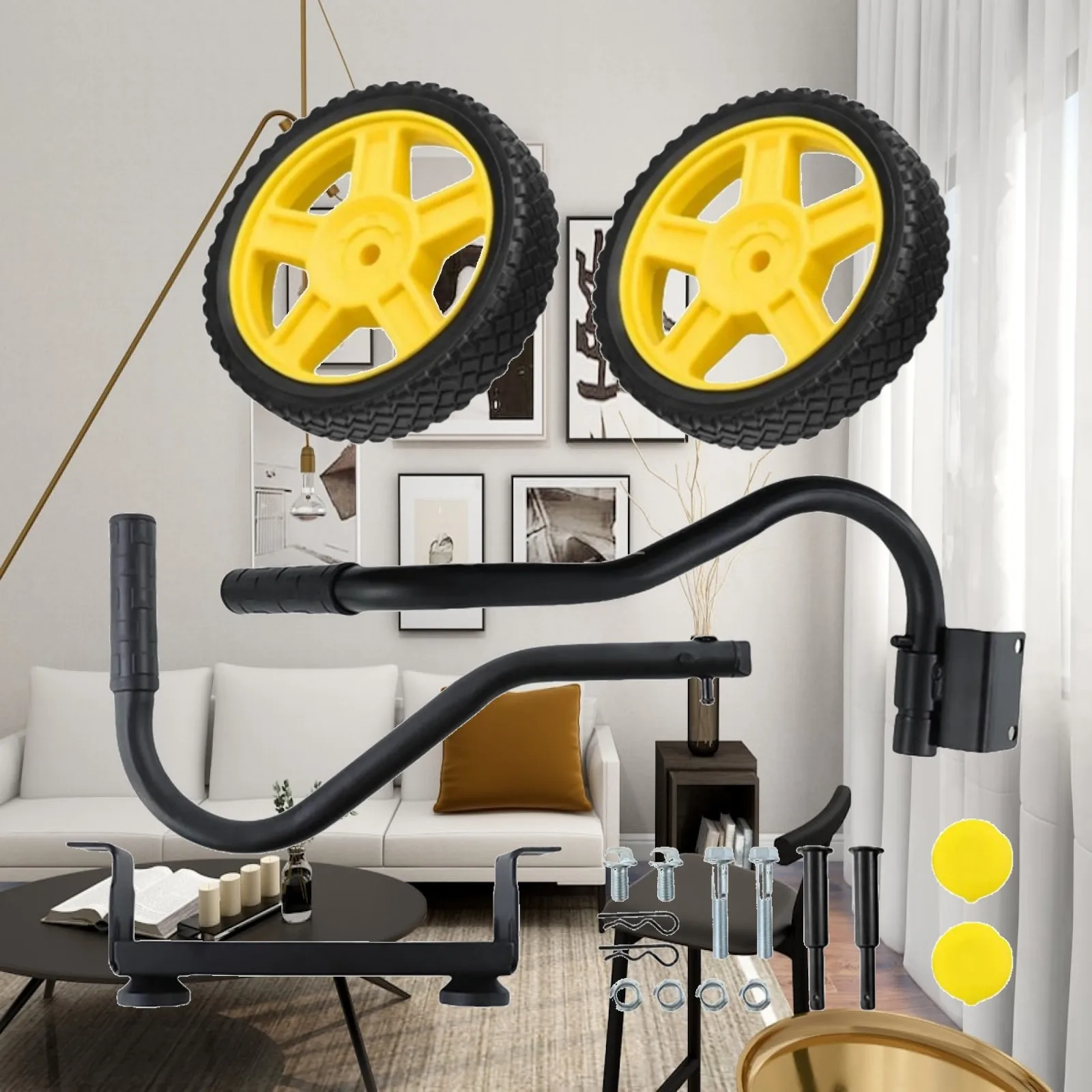 Premium Metal Generator Wheel with Handles Durable Support Leg Set for 3000 to 5500W Portable Generator Use